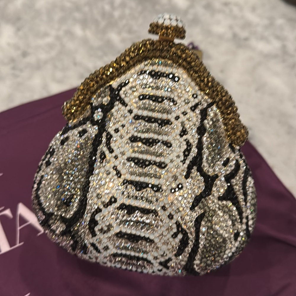 Jimmy Crystal New York Crystallized Python Patter… - image 2